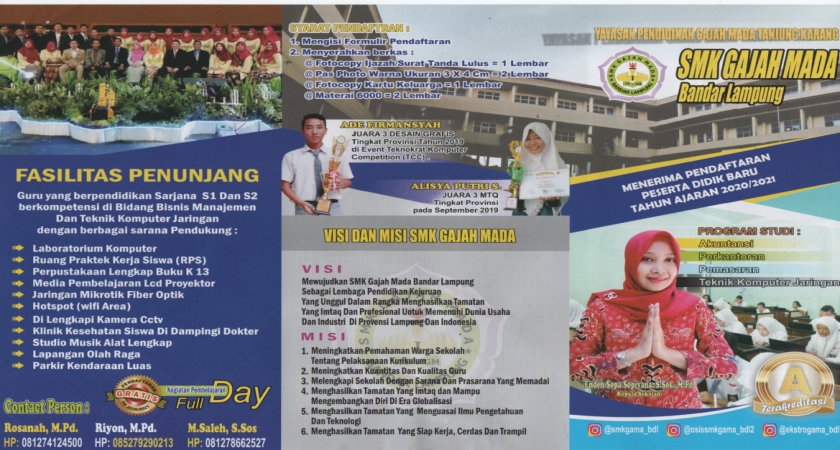 Fasilitas kami ini baru  sebagian SMK GAJAH MADA BANDAR  